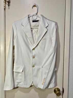 POLO RALPH LAUREN IVORY 3 BUTTON BLAZER SZ 6